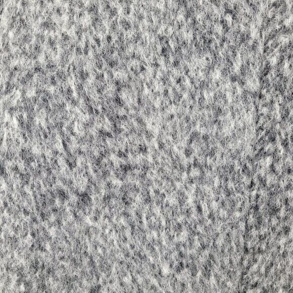 Kenneth Cole Womens Asymmetrical Pressed Boucle Wool Coat M Heathered Gray City - Picture 4 of 12